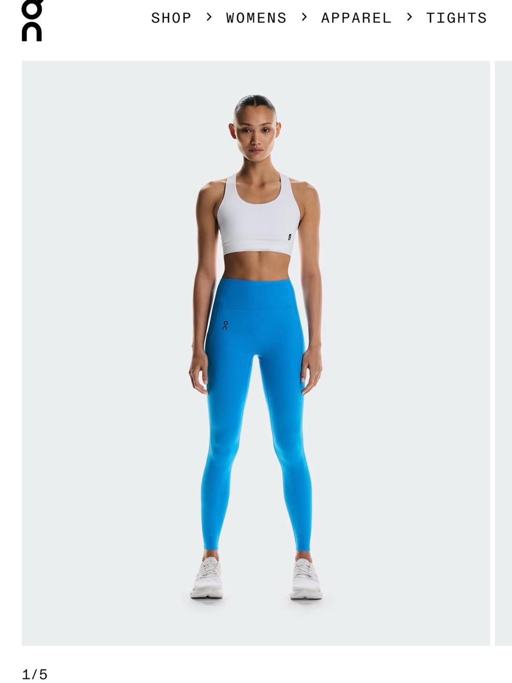 On Running Active Tights Leggings Workout Dance Yoga Running blue Sz M